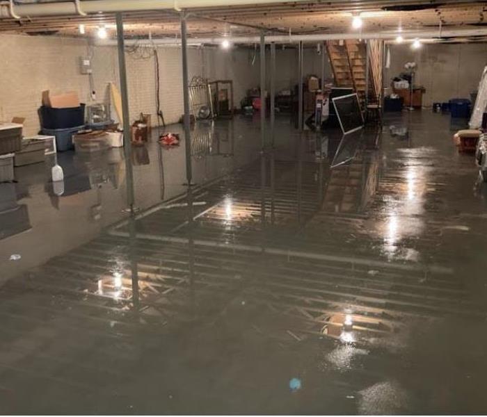 water on concrete basement