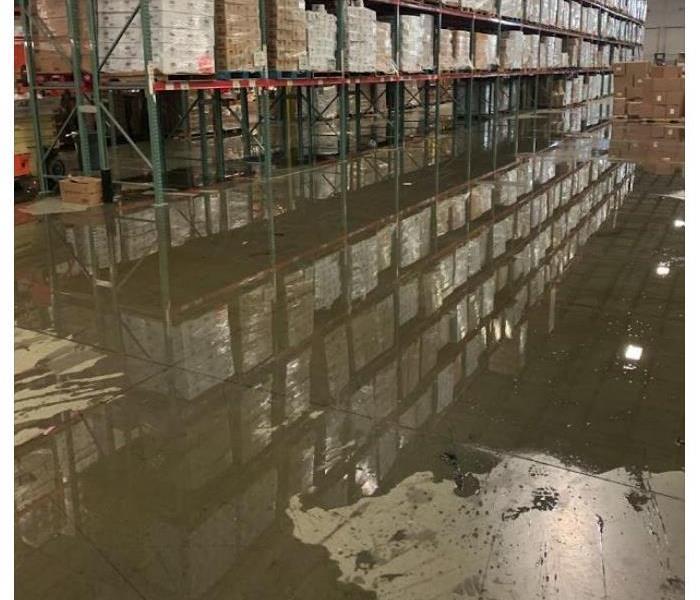 flood in warehouse